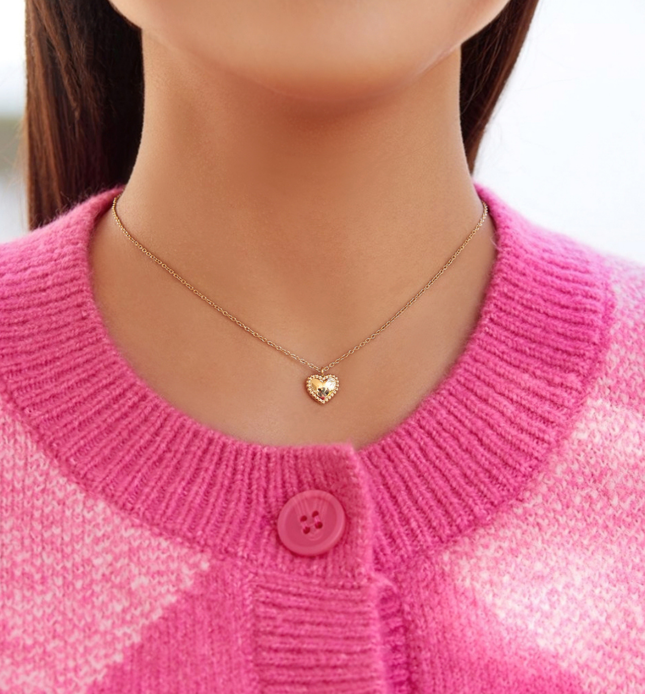Naszyjnik z sercem Sweet Love - By Dziubeka