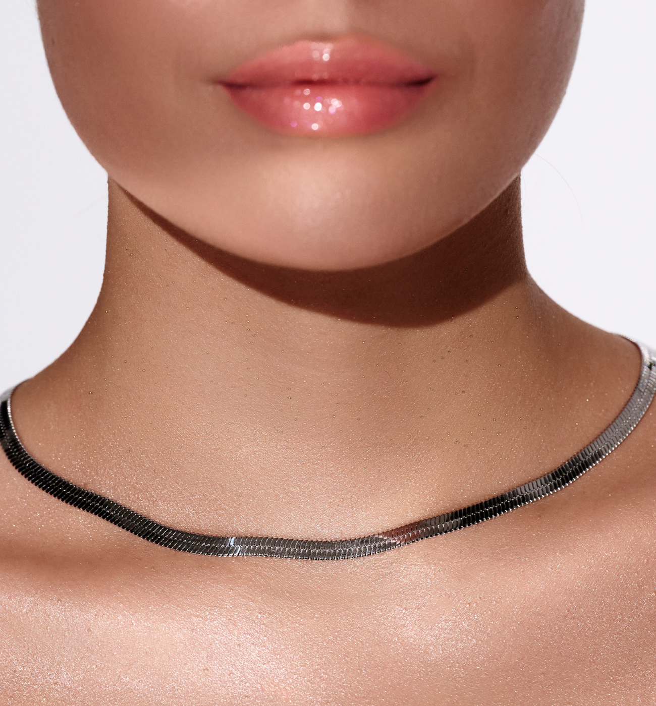 Naszyjnik żmijka srebrna NSY0546