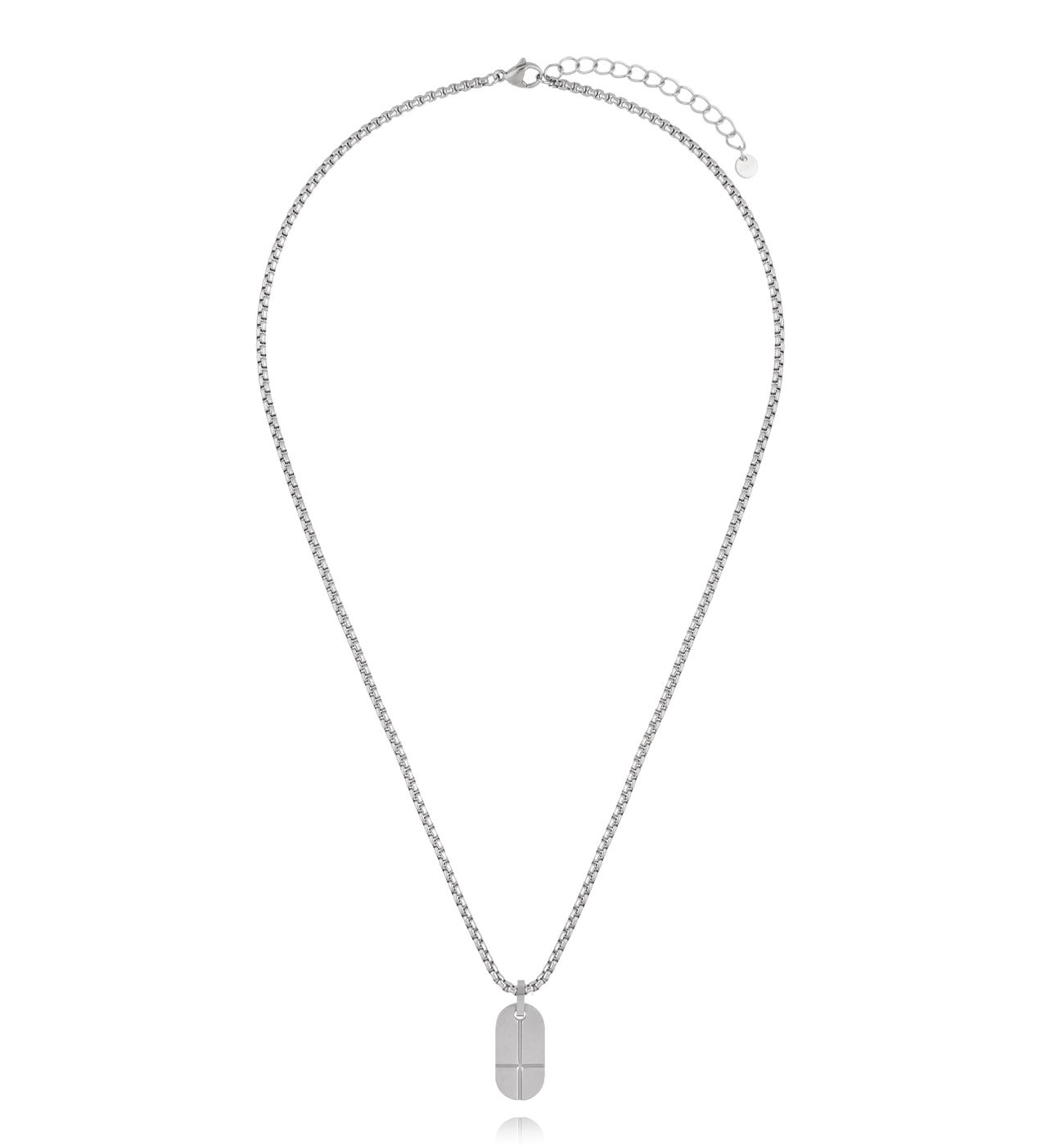 Naszyjnik męski ze srebrną zawieszką NMITC0242