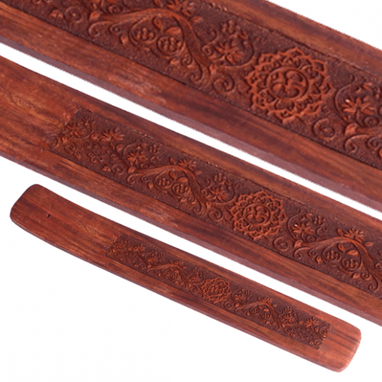 Podstawka do kadzideł grawerowana prosta - znak OM