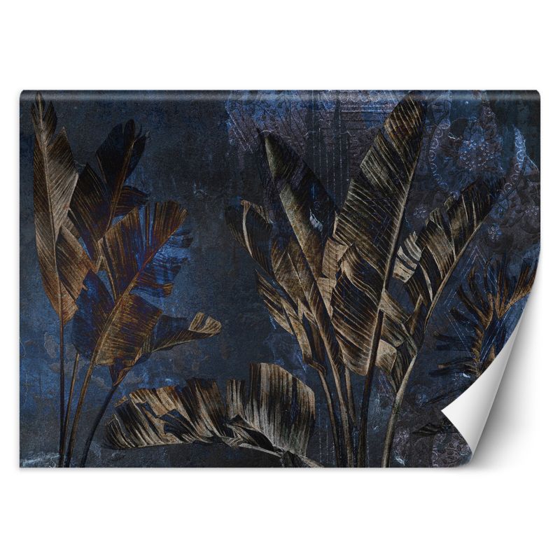 Fototapeta Feeby Liście Bananowiec Żółty Niebieski 200x140 1 szt