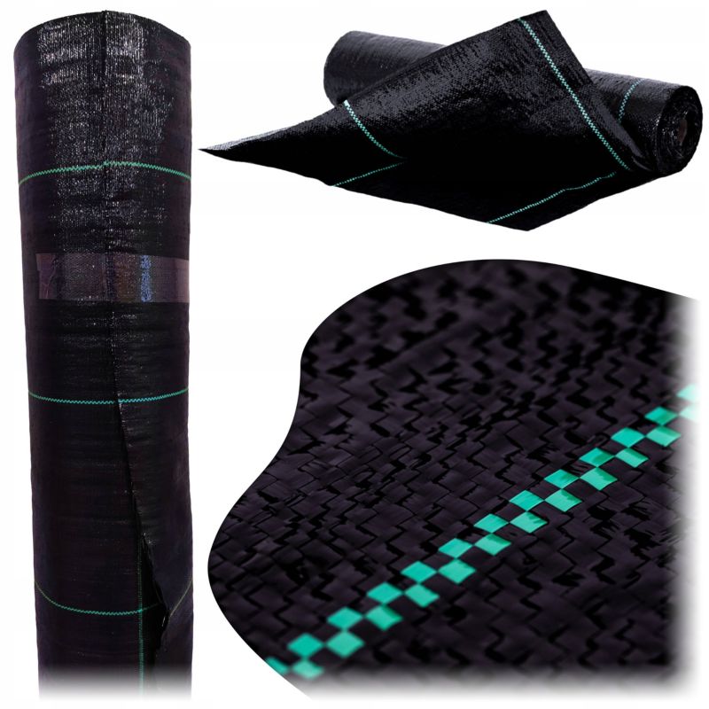 Agrotkanina Ogrodowy Młyn Czarna NA CHWASTY MATA GRUBA MOCNA UV 100G 0,6 x 100m 1 szt