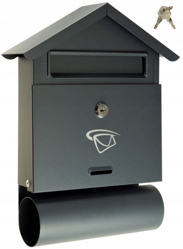 Skrzynka Na Listy FEINZ Domek Format B6 Duża Grafit 1 szt.