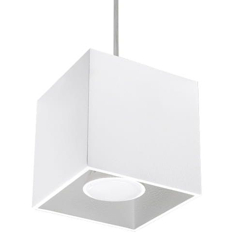 Lampa sufitowa wisząca Sollux Lighting Quad 5207 biała szerokość 10 cm 1xGU10 x 40W 1 szt.