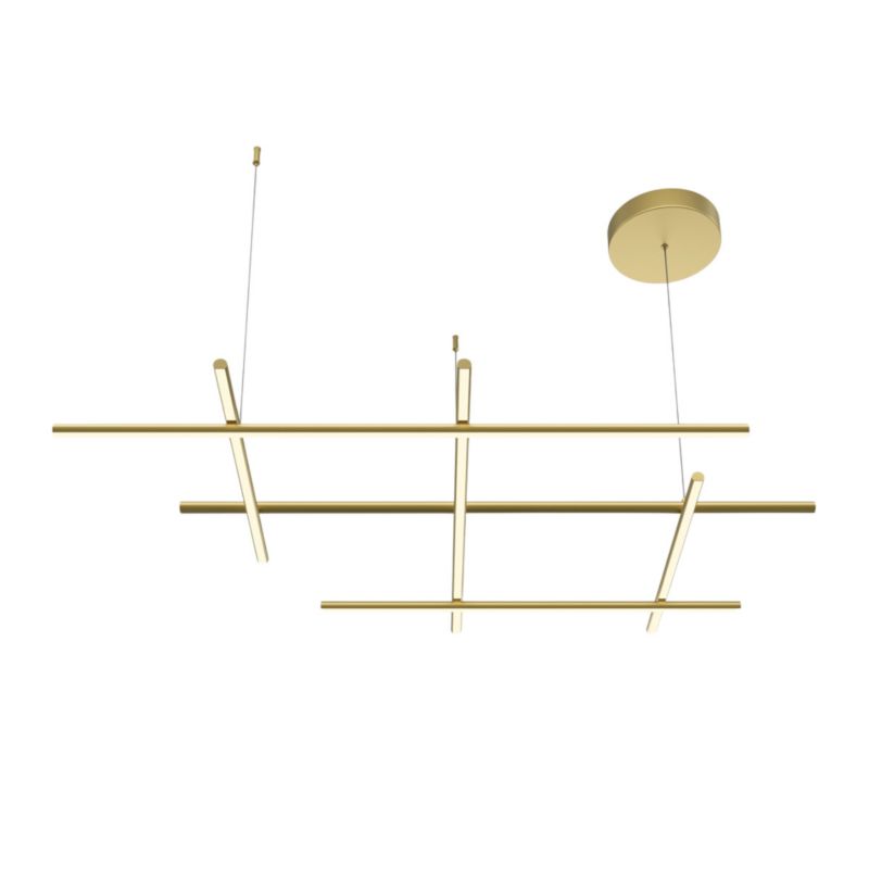 Lampa wisząca Maytoni Radiance złota wym: 312 x 115,6 x 80 cm wbudowany LED 80W 1 szt.