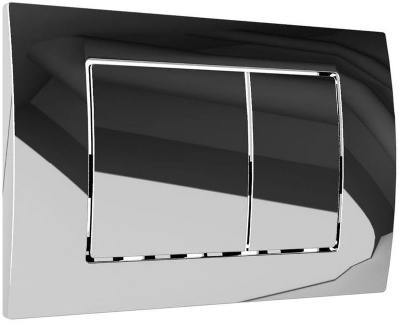 Przycisk spłukujący do WC LaVita Lav 200 chrom błyszczący 2 tryby spłukiwania 1 szt.