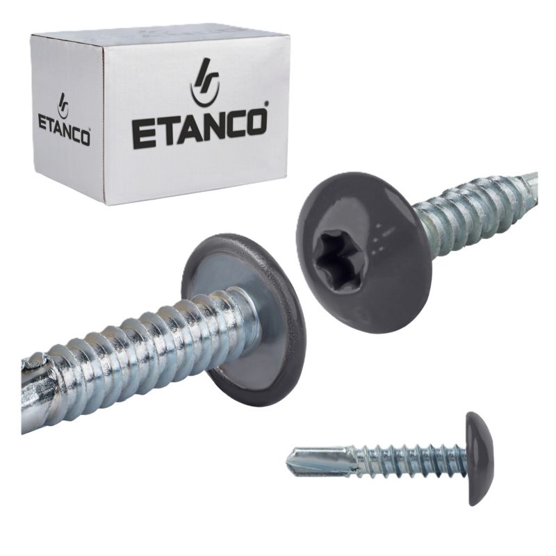 Wkręty samowiercące Etanco GT5 PH Lakierowane RAL 7024 5,5x25 mm 500szt