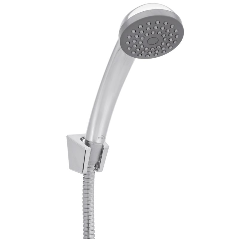 Zestaw prysznicowy 1-punktowy Invena Eol z 1-funkcyjną słuchawką i wężem, 1 szt.