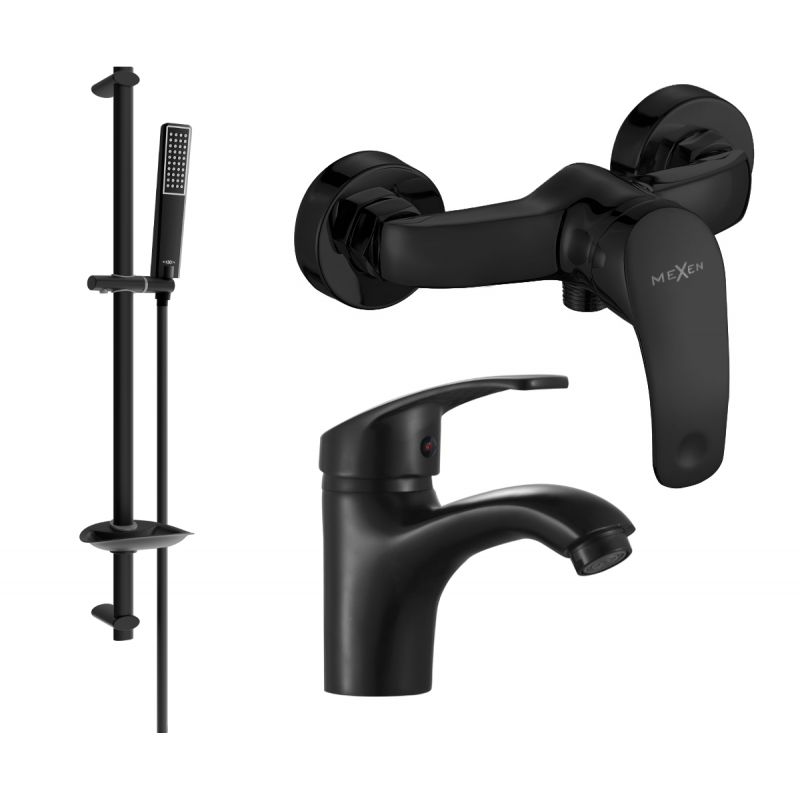 zestaw prysznicowy Mexen Fabia czarny 1 szt.