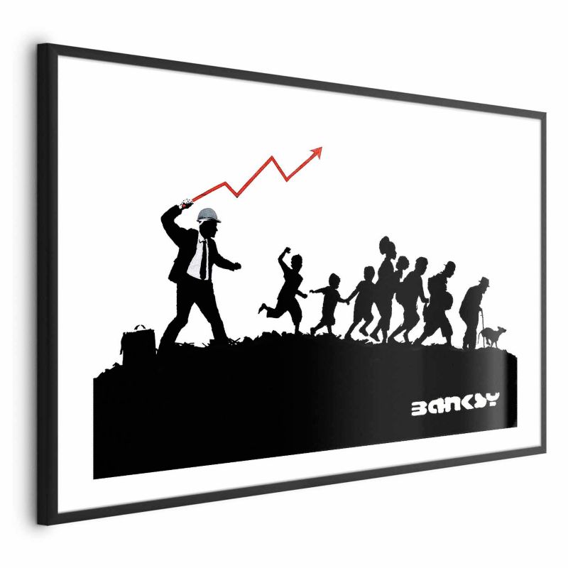 Plakat Artgeist Wyścig 90x60 cm z ramą czarną z marginesem 1 szt