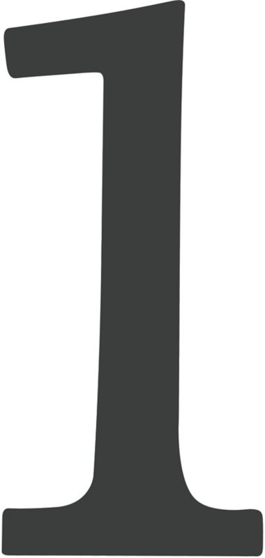 Cyfra 1 Stahl aluminium 190 mm grafitowa