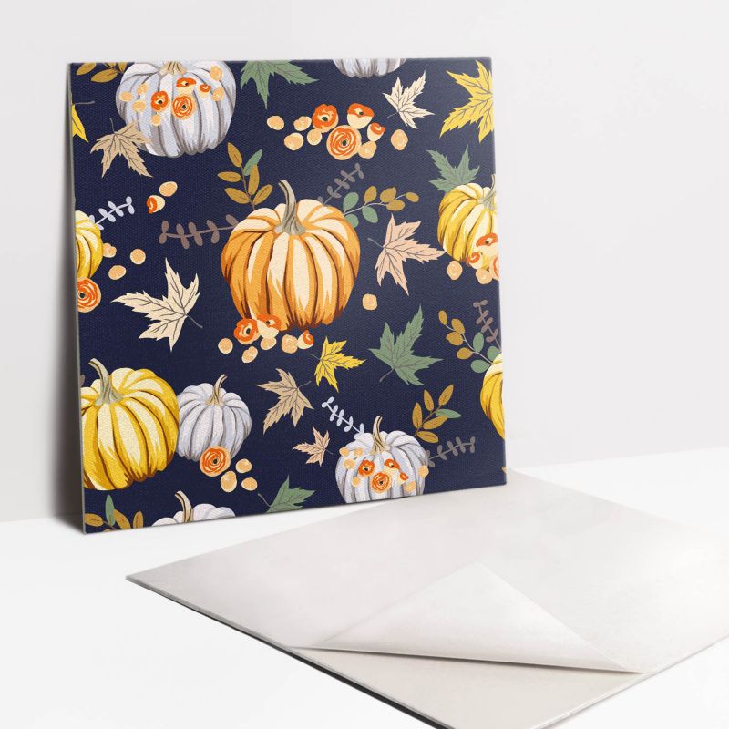 Kafelki samoprzylepne Tulup 30x30 cm Kolorowe dynie 9 szt.