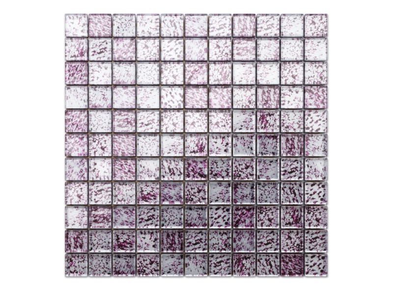 Mozaika szklana Ilcom fiolet silver 30x30cm 1 szt.