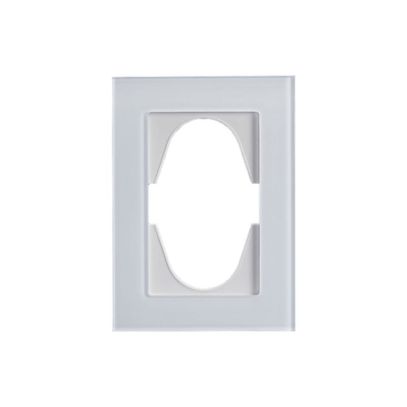 Ramka do gniazda podwójnego ViPlast SZKŁO Biała 880-21G Seria ViP 1 szt.