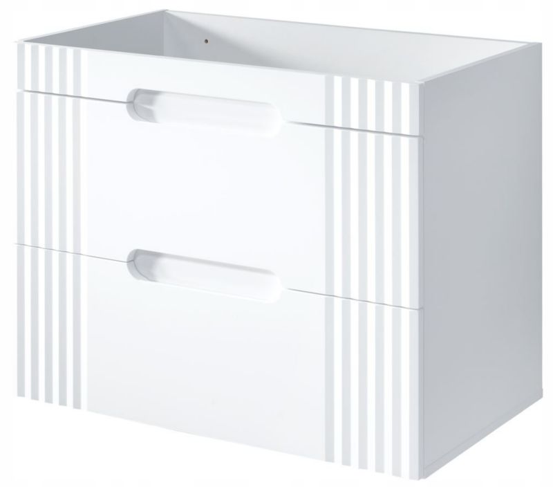 Szafka pod umywalkę Furnidea 80 cm biała bez blatu Fiji White 1 szt.