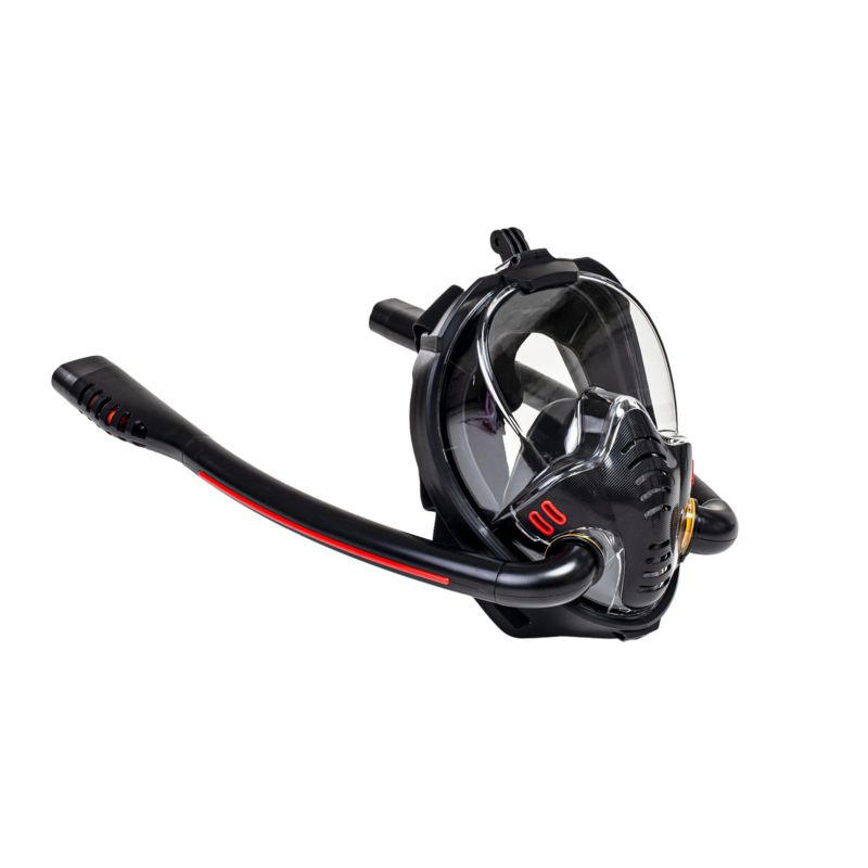 Maska do nurkowania Be-active.pl pełnotwarzowa do snorkelingu S/M czarna 1szt