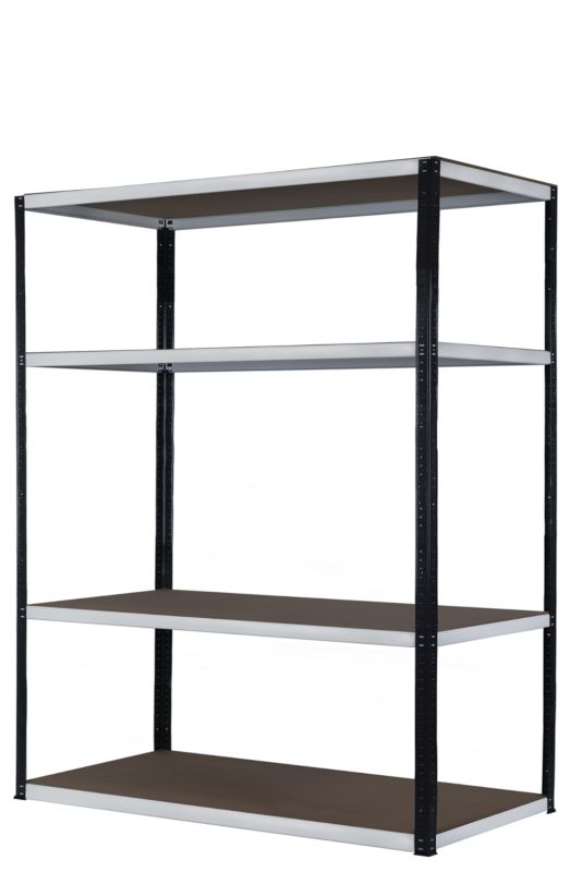 Regał metalowy MODO24 magazynowy garażowy grafitowo-biały helios 180x150x35cm 4 półki po 175 kg 1 szt.