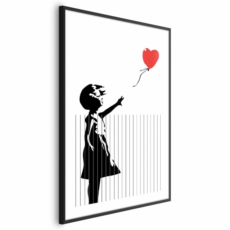 Plakat Artgeist Pocięty Banksy 60x90 cm z ramą czarną 1 szt