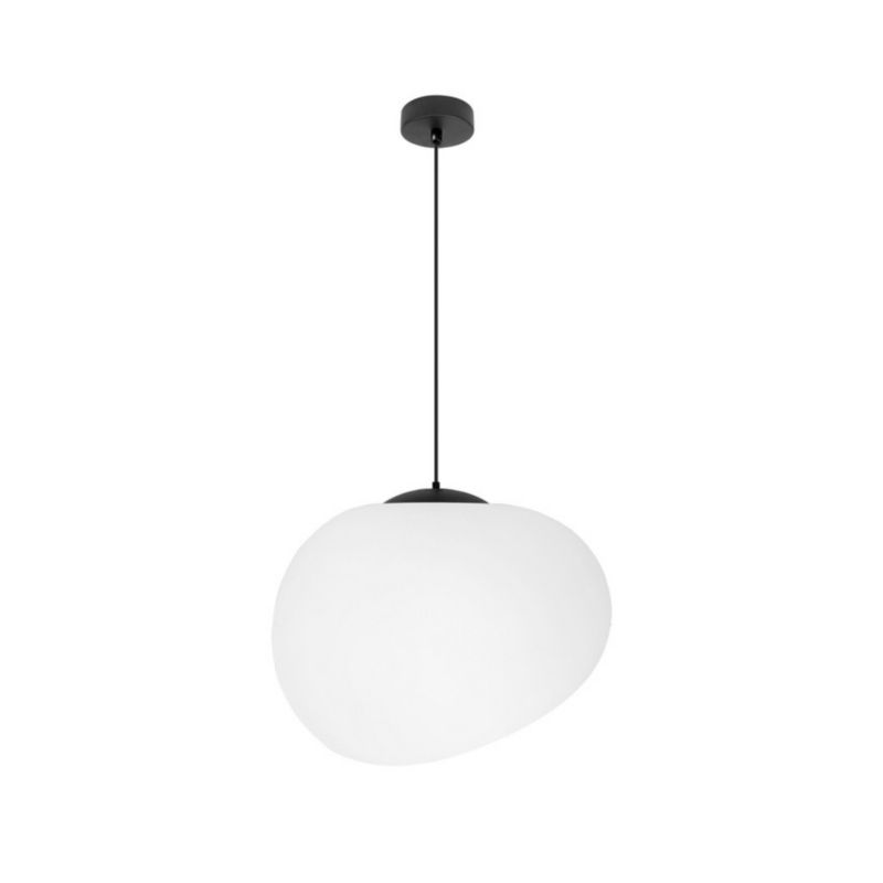 Lampa wisząca Candellux Stones biało-czarna wym: 120 x 30 x 30 cm 1xE27 x 40W 1 szt.