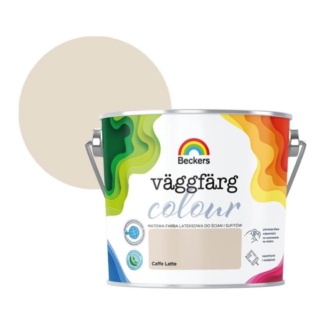 Farba kolorowa Beckers Vaggfarg Colour caffe latte 2,5 l