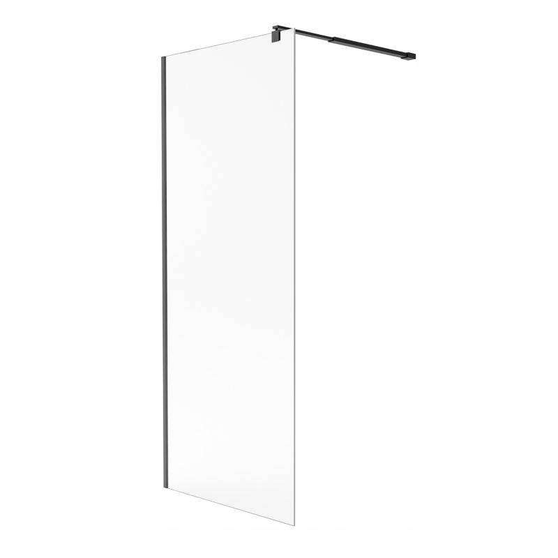 Ścianka prysznicowa WKT Durasan 90x200 czarna bez brodzika 1 szt.