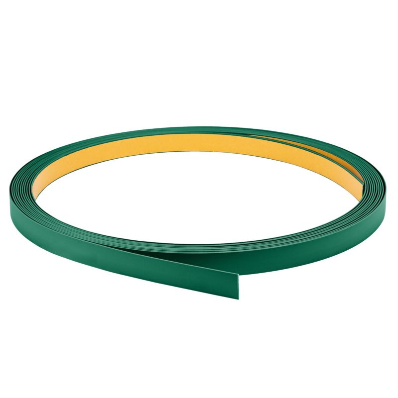 Płaskownik twardy PCV QUEST, lamele samoprzylepne, samoprzylepny 30 mm, ozdobna listwa płaska, zielony, 10 m, 1 szt.