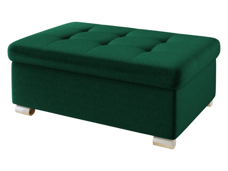 Pufa MIRJAN 24 Niko Duża butelkowa zieleń plusz 1 szt.