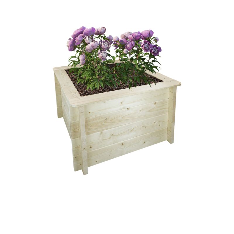 Drewniana doniczka na kwiaty Timbela M620-1 46x78x78 cm bez dna 1 szt.