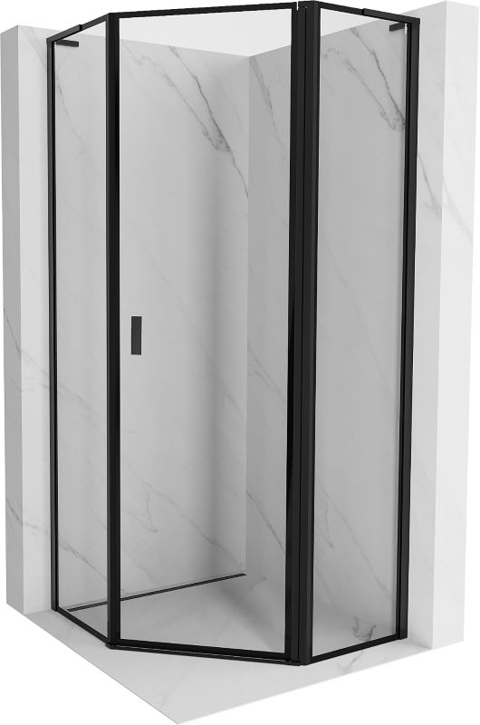 Kabina prysznicowa Mexen Mist L czarna 90x90 cm - 8A8L-090-090-70-70-P 1 szt.