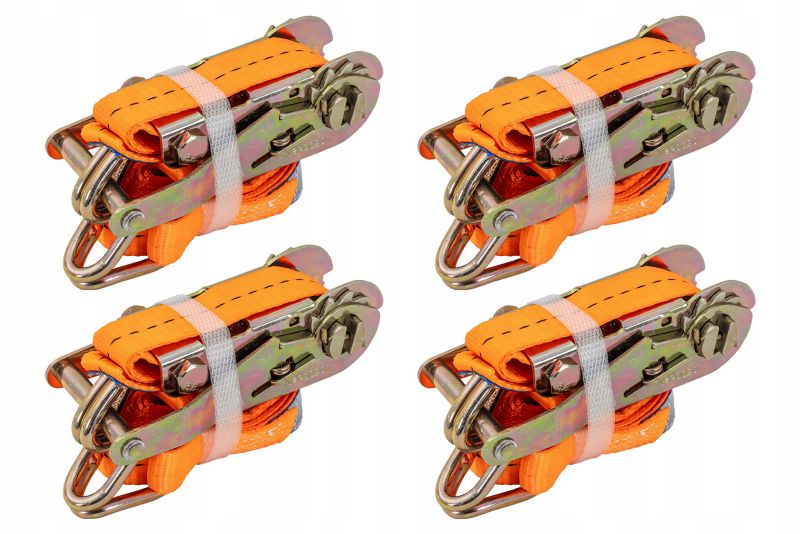 Pas transportowy z napinaczem mocujący ładunek UNITRAILER 3m/25mm/1t TUV 4 szt.