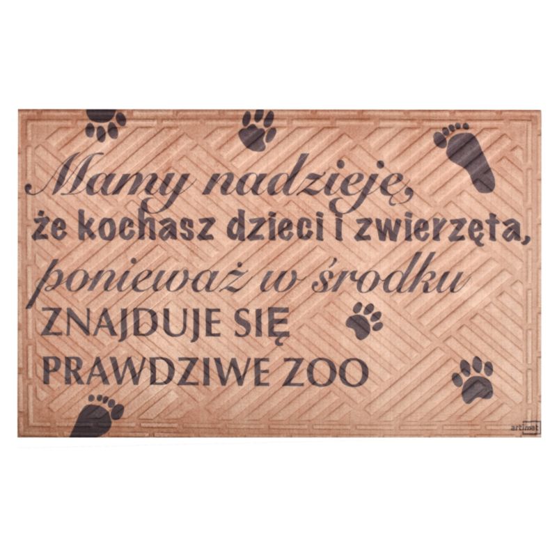 Wycieraczka materiałowa zoo Direct Home & Garden 40x60 cm 1 szt.