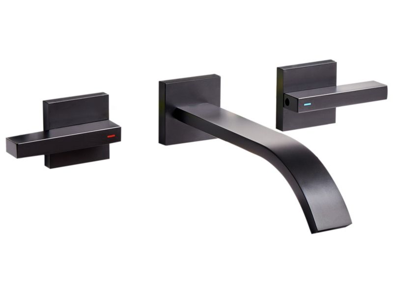 Bateria umywalkowa podtynkowa Berraco Czarny 1 szt.