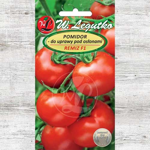 1 szt, Pomidor pod osłony Remiz F1 - Nasiona: Ilość w opakowaniu: 0.1 g