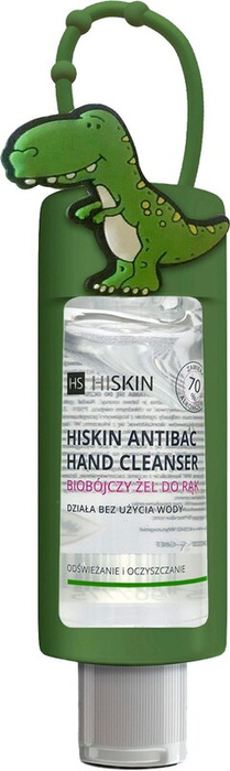 HISKIN ANTIBAC Żel antybakteryjny do rąk, etui dinozaur, 75 ml