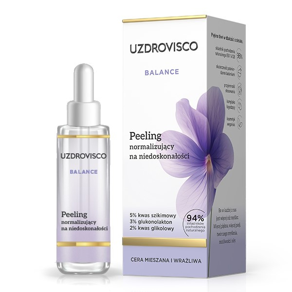 Uzdrovisco Balance Peeling normalizujący na niedoskonałości