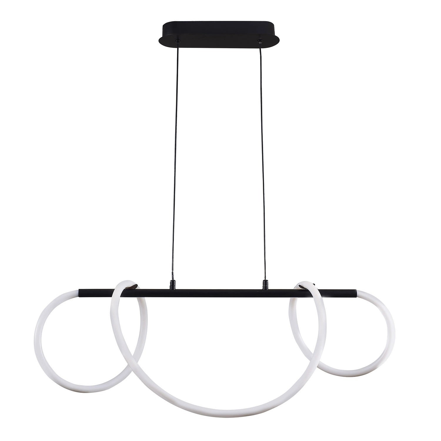 Goldlux Lampa wisząca LED EMMA 38W 4000K 4450lm czarna