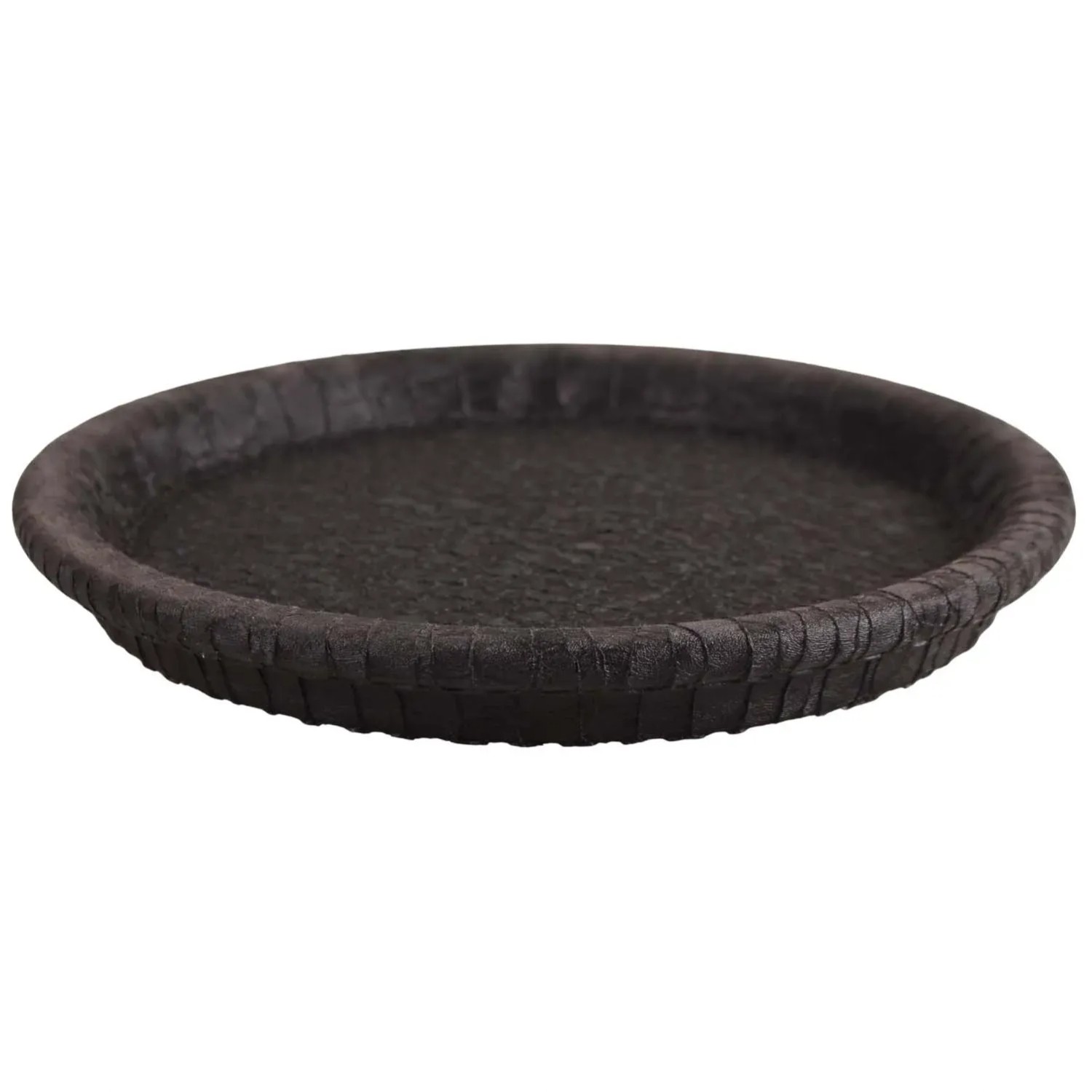 Podstawka terakotowa czarna - 24 cm