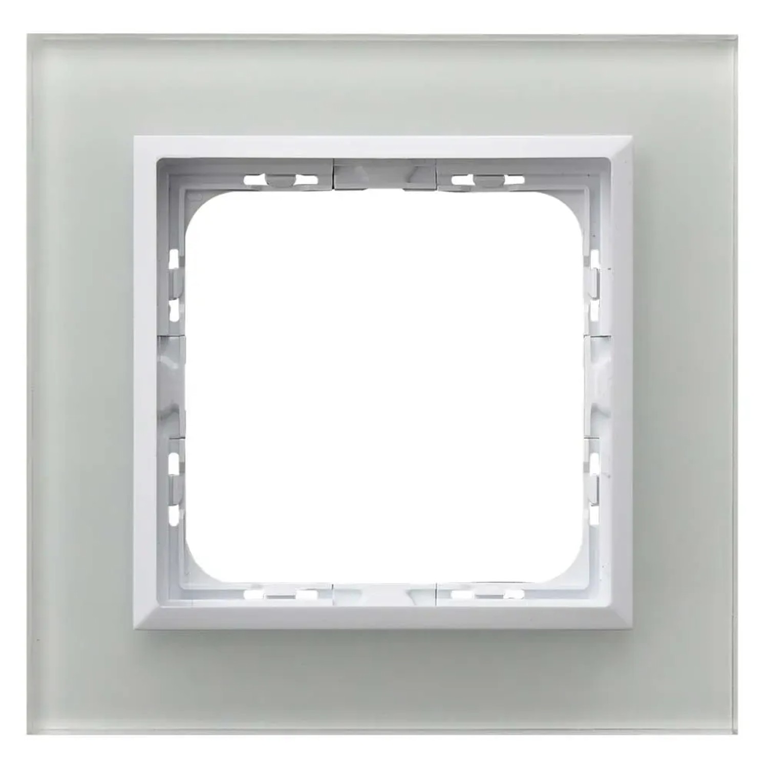 Ramka 1-krotna Sonata R-1RGC3100 szkło biel