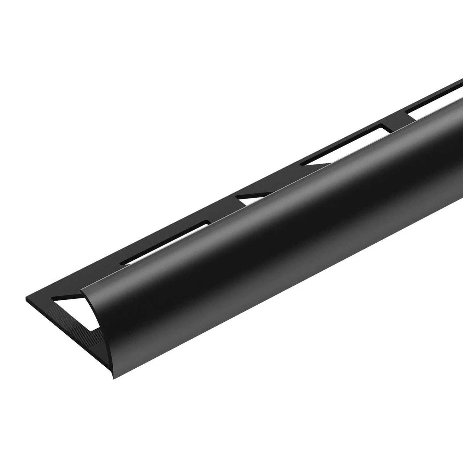 Cezar Profil PVC do glazury Czarny 8x1x2500 mm