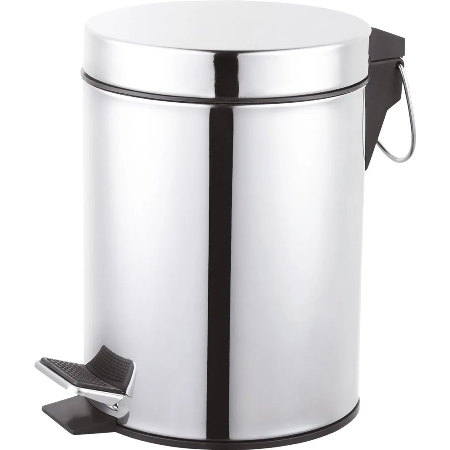 BALIV Kosz łazienkowy srebrny 5l