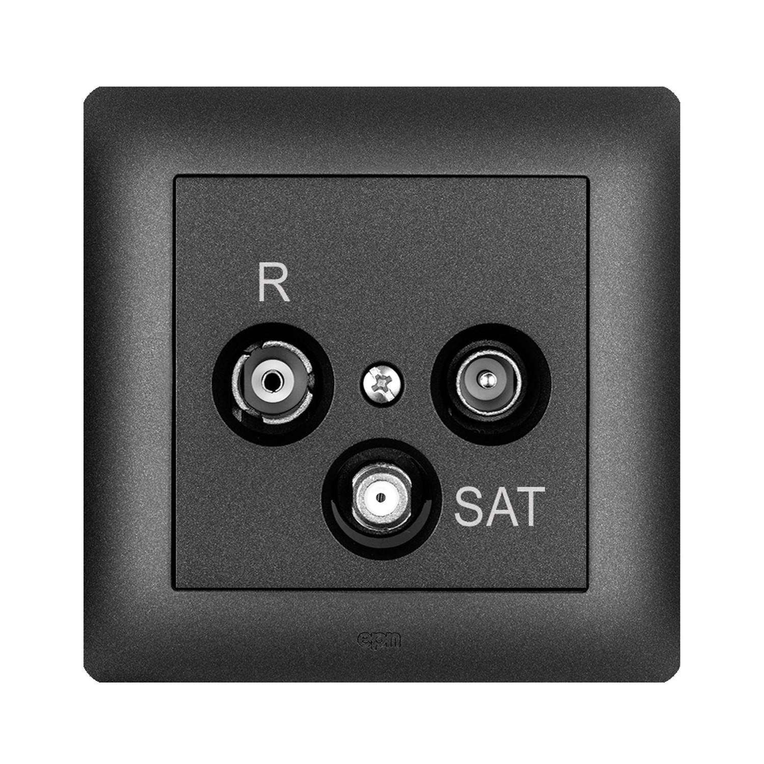 Elektro-Plast Gniazdo RTV-SAT Astoria czarne