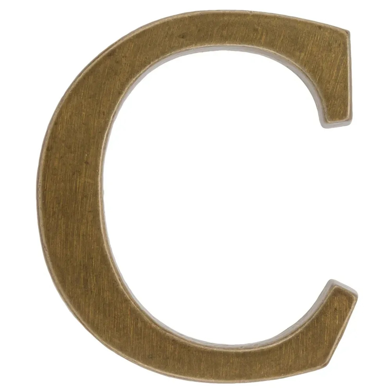 Metro Litera C aluminiowa brązowa wys. 10,5cm