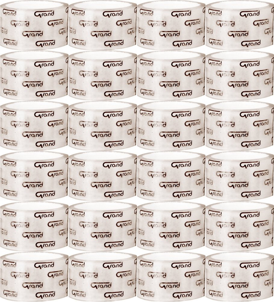 24x Taśma klejąca Grand, 12mmx30yd, przezroczysty