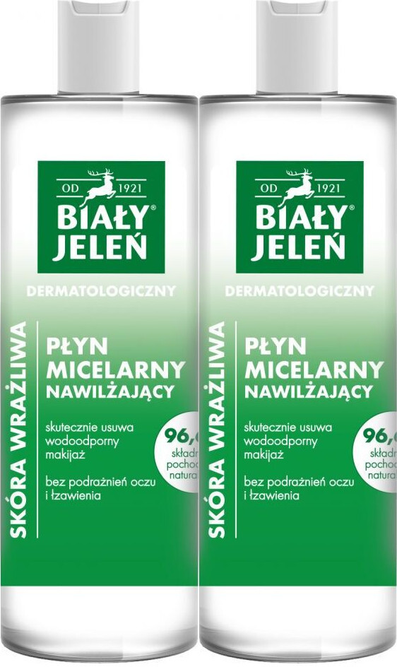 2x Płyn micelarny Biały Jeleń, dermatologiczny, 400ml
