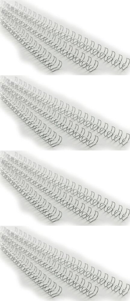 4x Grzbiety do bindowania Argo, drut, 6.4mm, 100 sztuk, biały