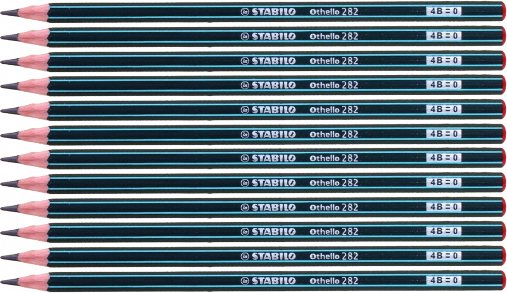 12x ołówek Stabilo Othello, 4B, zielony