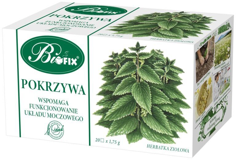 Herbatka ziołowa w torebkach Bifix, pokrzywa, 20 sztuk x 1.75g
