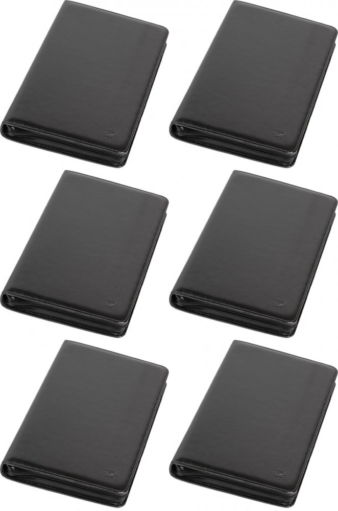 6x Teczka aktowa Kierowcy Jan-Pol, A4, skóropodobna, czarny