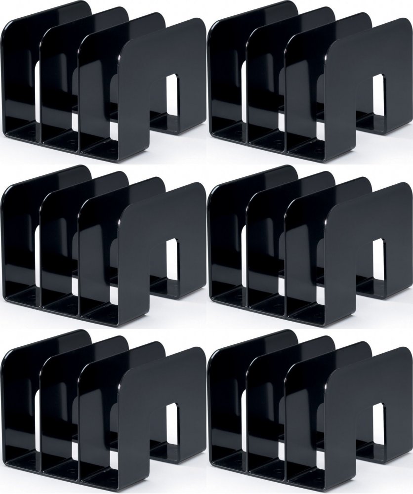 6x Stojak na katalogi Durable Trend, 215x165x210mm, czarny
