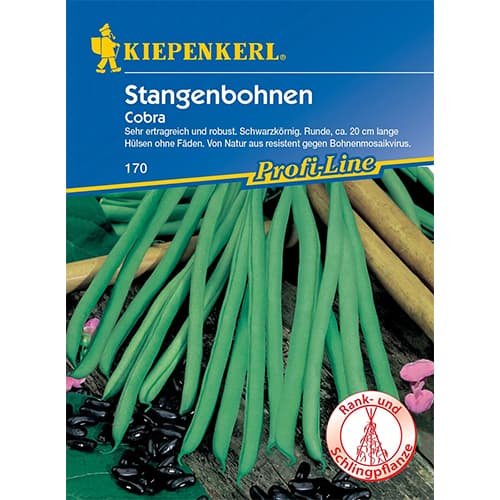 1 szt, Stangenbohne Cobra - Samen: Ilość w opakowaniu: 1 Stück